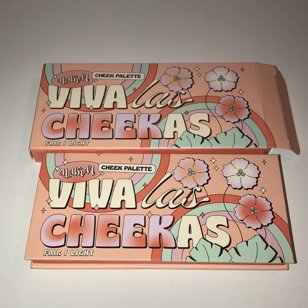 Alamar Viva Las Cheekas Cheek Palette NEW (READ DESCRIPTION mirror cracked)
